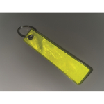 Classic “Remove before flight” keyring, reflective neon yellow colour third photographic view