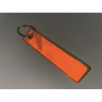 Classic “Remove before flight” keyring, reflective neon orange colour third photographic view