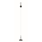 Retractable holder, phone or ID card black colour second view