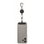 Retractable holder, phone or ID card black colour fourth view