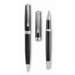 Pen and roller set, case included, blue and black ink black colour third view