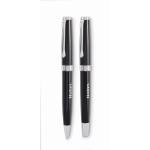 Pen and roller set, case included, blue and black ink black colour fourth main view