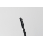 Twist-action recycled stainless steel pen, case, blue ink black colour fourth photographic view