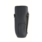 Roll-top laptop backpack, trolley strap, 15'' blue colour ninth view