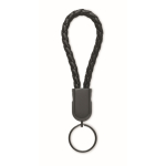 Black braided bracelet, charging and data cable, 60W black colour