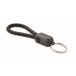 Black braided bracelet, charging and data cable, 60W black colour sixth view