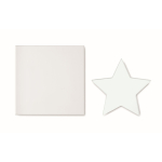 Branded star-shaped glass trophy transparent colour second view