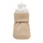 Small polyester hand warmer, hot water system beige colour