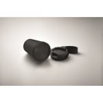 Leakproof travel mug, RPET polyester strap, 300 ml black colour third photographic view