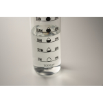 Plastic bottle, time markers, flip lid, 1 L transparent colour sixth photographic view