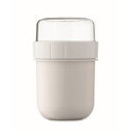 Breakfast to-go mug, 2 separate compartments, 450 ml white colour seventh view