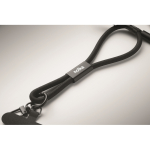 RPET wrist strap, charging and data cable black colour main view