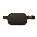 PU waist bag, main compartment, back pocket black colour