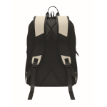 Laptop backpack, multiple external pockets, 15'' ivory colour fourth view