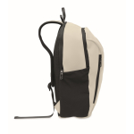 Laptop backpack, multiple external pockets, 15'' ivory colour fifth view