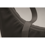 Crossbody RPET shoulder bag, main compartment dark grey colour sixth photographic view