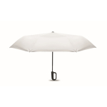 Windproof folding umbrella, automatic open and close, Ø99 cm white colour