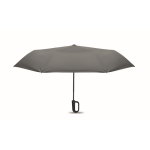 Windproof folding umbrella, automatic open and close, Ø99 cm grey colour