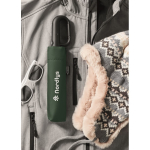 Windproof folding umbrella, automatic open and close, Ø99 cm green colour main ambient view