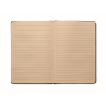 Hardcover notebook, sugarcane paper, A5, ruled pages black colour second view