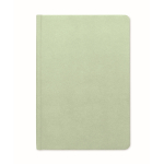 Hardcover notebook, sugarcane paper, A5, ruled pages mint green colour