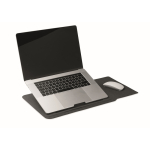 Multi-purpose laptop sleeve, stand and mouse pad, 16'' black colour third view
