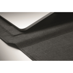 Multi-purpose laptop sleeve, stand and mouse pad, 16'' black colour photographic view