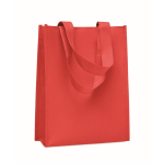 Small RPET bag, assorted colours, gusseted base, 80 g/m2 red colour