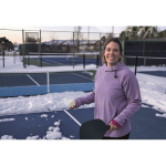 Pickleball set, 2 paddles, 1 ball, mesh bag black colour ambient view