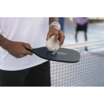 Pickleball set, 2 paddles, 1 ball, mesh bag navy-blue colour main ambient view