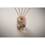 Diffuser with 6 reeds, vanilla scent, decorative flowers transparent colour fourth photographic view
