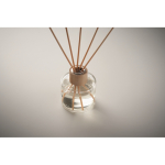 Diffuser with 6 reeds, glass jar, vanilla scent transparent colour fourth photographic view