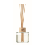 Diffuser with 6 reeds, glass jar, vanilla scent transparent colour main view