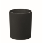 Vanilla-scented candle, vegetable wax, wooden wick black colour