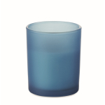 Vanilla-scented candle, vegetable wax, wooden wick blue colour sixth view
