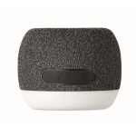 Small wireless speaker, RPET, black bamboo detail black colour eighth view