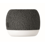 Small wireless speaker, RPET, black bamboo detail black colour ninth view