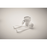 Insulated bottle with handle, cup at base, 500 ml white colour sixth photographic view