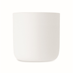 Insulated bottle with handle, cup at base, 500 ml white colour