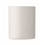 Ceramic mug, straight wooden handle, 320 ml white colour fifth view
