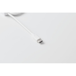 Keyring, multiple charging cables, assorted connectors white colour photographic view