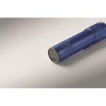 Extendable recycled aluminium torch, 3 light settings, zoom blue colour fifth photographic view