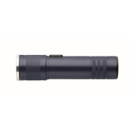 Extendable recycled aluminium torch, 3 light settings, zoom navy-blue colour eighth view