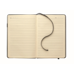 Black hardcover notebook, USB memory included, A5, ruled pages black colour second view