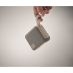 Small wireless speaker, with matching carry handle grey colour third photographic view