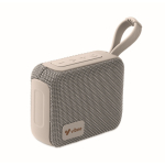 Small wireless speaker, with matching carry handle grey colour main view