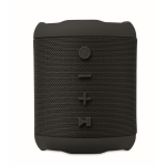 Small wireless speaker, RPET fabric, 3 hrs playtime black colour fifth view