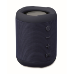 Small wireless speaker, RPET fabric, 3 hrs playtime blue colour