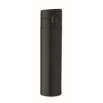 Leakproof stainless steel bottle, push-open lid, 300 ml black colour