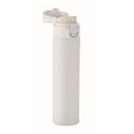 Leakproof stainless steel bottle, push-open lid, 300 ml white colour second view